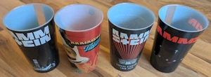 4er Set Rammstein Becher Tourbecher 0,5l 2024 - super Zustand - Bild 1 von 10