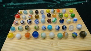 Mixture of (50) Beautiful Marbles Vintage YOU GET WHAT YOU SEE - Picture 1 of 4