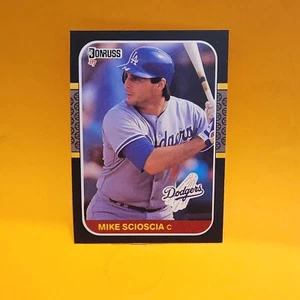 1987 Donruss - #130 Mike Scioscia Los Angeles Dodgers Baseball Card - Picture 1 of 2