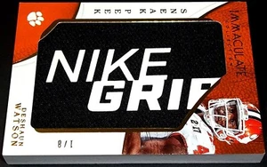 (#1/8) Rc Deshaun Watson Rookie 2017 Game Used Nike Grip Logo Patch Jersey - Picture 1 of 11
