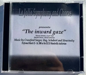LA JOLLA SYMPHONY & CHORUS Inward Gaze 2-Disc CD-R SET 2008 UCSD Performance - Picture 1 of 4