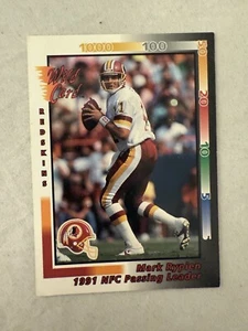 1992 Wild Card Mark Rypien #243 NFC PASSING LEADER WASHINGTON REDSKINS - Picture 1 of 2