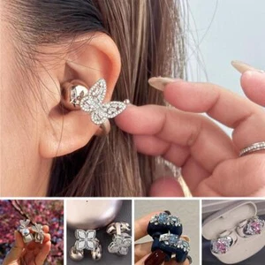 Rhinestone For Clip on Earbuds Open Ear, Zirconia Decorative Earphone GXS Q6P4 - Zdjęcie 1 z 19