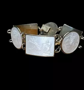 Pulsera de Colección MEKA Dinamarca 925 Esterlina Esmalte Guilloche Panel Mitología Griega - Imagen 1 de 19