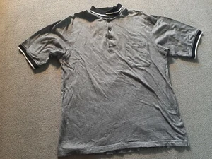 CYPRESS GOLF Wear SHIRT M Medium Men pocket black white cotton short sleeve - Picture 1 of 5