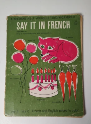 1965 Say it in French Whitman Learning Activity Book - Image 1 of 4
