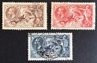 KGV 1934 Re-Engraved Seahorse Set of 3 SG450 - SG452 Fine Used