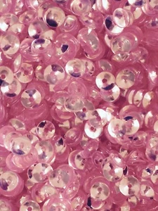 Sequins 5mm Rose Pink Crystal Translucent Cone Cup Choose Pack Size - Picture 1 of 1