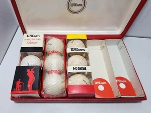 WILSON GOLF BALLS Sam Snead Classic 2, Blue Ridge 3 + K-28 5 Cadwell Cover con scatola - Foto 1 di 22