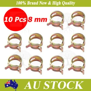 10 x 8mm 5/16" Vacuum Spring Clip Fuel Hose Line Clamps AU - Picture 1 of 2
