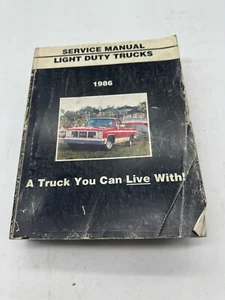 1986 GMC Light Duty Truck Factory Shop Service Repair Manual SKU22 - Picture 1 of 1
