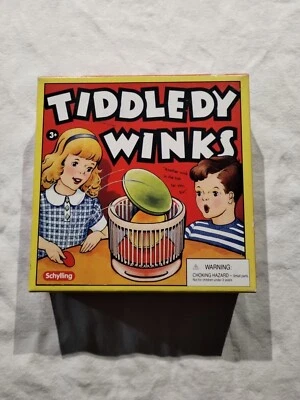 Tiddledy Winks Game w/Colorful Box model 8212 Vintage Christmas Fun for Kids NOB - Image 1 of 4