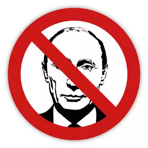 Putin Naklejka Ukraina Konflikt NO WAR NO WAR Naklejka Odznaka Samochód Biker Demo - Zdjęcie 1 z 1