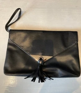 Atmosphere One Size Black Clutch Bag - Picture 1 of 12