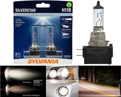Sylvania Silverstar H11B 55W Two Bulbs Headlight Low Beam Replacement Upgrade EO - Image 1 of 4