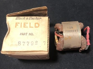 Vintage Black & Decker Elektromotor Werkzeug Teilenr. 87792-7 USA NOS! - Bild 1 von 8