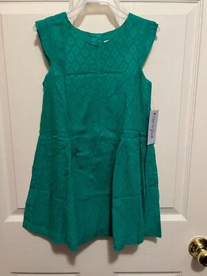 VESTIDO TEJIDO VERDE SIN MANGAS CAT & JACK NIÑAS PEQUEÑAS TALLA 5T NUEVO CON ETIQUETAS Foto 1 de 4