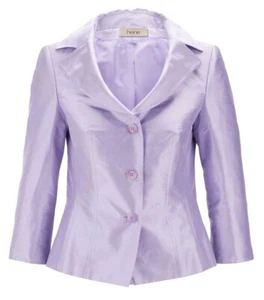 Seide Hosenanzug lila 36 HEINE 100% Seide Wildsede flieder Hose Jacke NP250€ - Bild 1 von 4