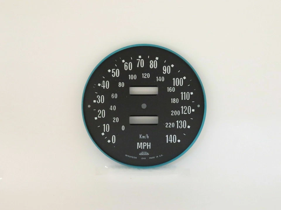 Placa frontal de esfera de velocímetro nueva marca Jaeger para Rover 3500S SN5345/06 Foto 1 de 3