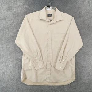Vintage Gitman Bros Shirt Men 16.5/34 Long Sleeve Button Up Beige USA - Picture 1 of 14