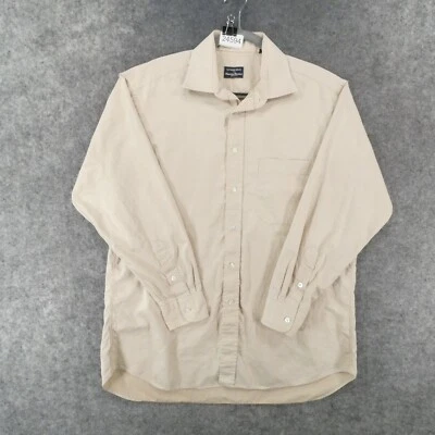Vintage Gitman Bros Shirt Men 16.5/34 Long Sleeve Button Up Beige USA - Image 1 of 4