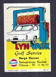 Denmark Poster Stamp GULF SERVICE ODENSE - Picture 1 of 1