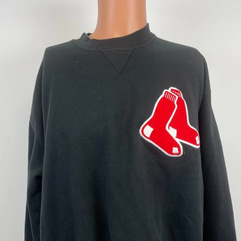 Majestic Boston Red Sox Embroidered Logo Crewneck Sweatshirt MLB Baseball 2XL Cover