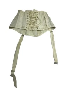 Vintage White Garter Belt Antique Steam Punk - Picture 1 of 8