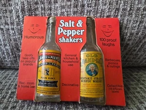 1950's Par Beverage Cincinnati Gag Spoof Whiskey Bobbles Salt & Pepper Shakers - Picture 1 of 4