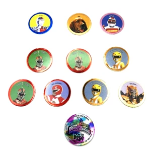 1994 McDonalds 7 Mighty Morphin Power Rangers POGS plus SLAMMER & 3 VR Troopers - Bild 1 von 4