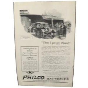 Vintage 1913 Philco Diamond Grid Batteries Ad Advertisement - Picture 1 of 5