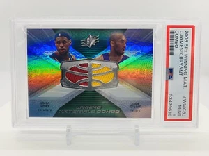 2008-09 SPX Lebron James Kobe Bryant PSA 9 POP 3 HIGHEST DUAL GU JERSEY HOLOFOIL - Picture 1 of 2