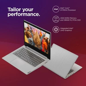 Nueva Laptop Lenovo IdeaPad 3 14ITL05 128GB i3-1115G4 3GHz 4GB Win 11 Home Modo S - Imagen 1 de 7