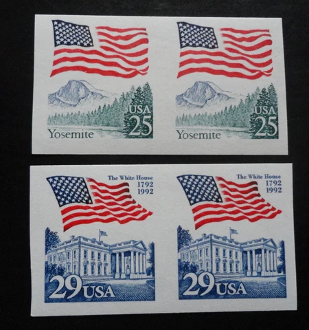 SCOTT #2280, 2523b  MINT  NH   IMPERF ERROR PAIRS Cover