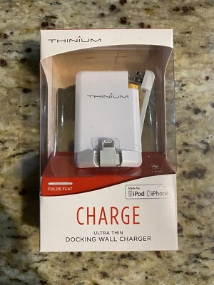 White Thinium Ultra Thin Wall Charger Iphone Ipod TC110LWH1-001 USA Seller - Image 1 of 2