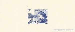 Gravure Epreuve timbre poste 1999 Frédéric Chopin Compositeur Musicien - Foto 1 di 1
