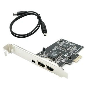 PCIe with 6Pins PCI-E FIREWIRE 400 IEEE 1394 CARD VIA CHIPSET WORK WIN7 MAC OS - Picture 1 of 1