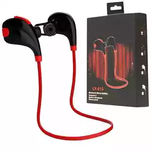 Stereo Wireless Bluetooth Kopfhörer Mikrofon Ohrhörer Headset für Smartphone - Bild 1 von 9