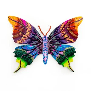 Patricia Govezensky- Original Painting on Cutout Steel "Butterfly" - Picture 1 of 2