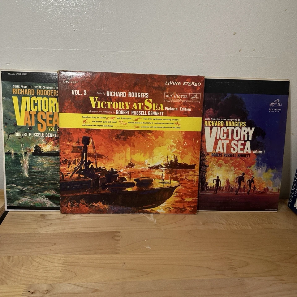 Richard Rogers - Victory At Sea - оригинальный мастер-набор для записи том 1,2 и 3 - Изображение 1 из 4