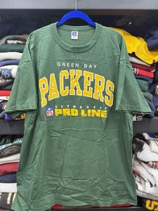 Vintage Green Bay Packers Shirt Mens XL Green NFL 90s Football Short Sleeve USA - Picture 1 of 6