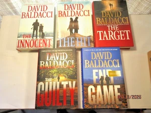 5 Will Robie Complete Series Novels David Baldacci HCDJ First Edition Print Lot - Picture 1 of 5