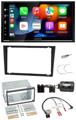 Kenwood DAB USB Bluetooth 2DIN Lenkrad Autoradio für Opel Corsa C Vectra C charc - Bild 1 von 4