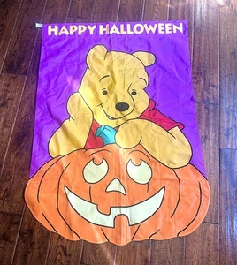 Vintage Disney Winnie Puuh Happy Halloween 28"x40" Polyester Flagge - Bild 1 von 6