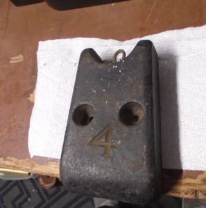 Original - Antik - E Howard #4 Gusseisen Uhrengewicht - #B257 - Bild 1 von 3