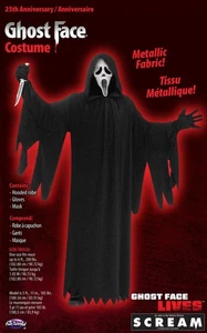 Disfraz Ghost Face Scream 25 Aniversario Halloween Adulto Hombre Talla Única - Imagen 1 de 3