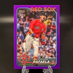 2024 Topps Series 1 Ceddanne Rafaela Rookie Meijer Purple #313 Boston Red Sox - Picture 1 of 2