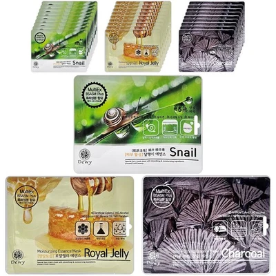 Korean Face Skin Care Cosmetic Essence Facial Sheet Mask Pack Mix (3type) 30PCS - Image 1 of 4