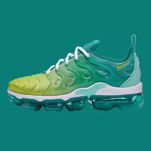 Nike Air Vapormax TN Plus Yellow Green Blue Lemon Lime Men Sneaker Running Shoes - Picture 1 of 6