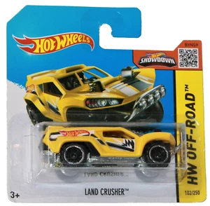 Hot Wheel LAND CRUSHER Off-Road Yellow Truck 2013 SHORT CARD 102/250 NEW In Box - Picture 1 of 6